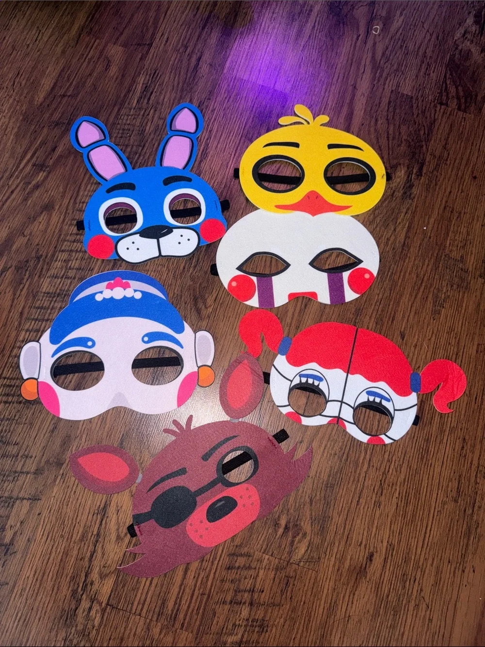 Party Animal Character Mask Set - Bright Multi-Color set of 11 C1.B.1R